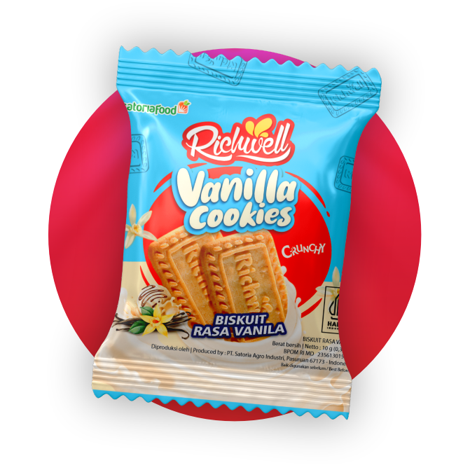 Richwell AJIIB Biscuit 10 gr Vanilla