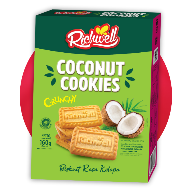 Richwell Biscuit 160g Showbox Coconut