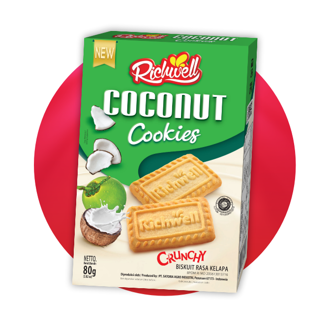 Richwell Biscuit 80 gr Coconut