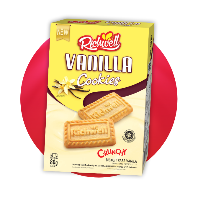 Richwell Biscuit 80 gr Vanilla