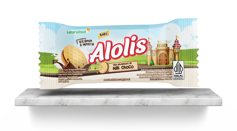 alolis cookies sandwich milk choco 24g - images